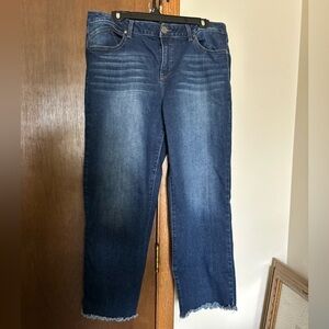 1822 Classic Blue Denim cropped Jeans
